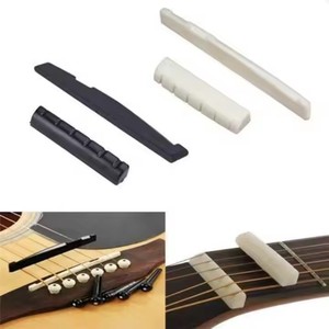 Chất Lượng Cao 6-Chuỗi Acoustic Guitar Phụ Kiện Phổ Thép Guitar Cầu Yên Ngựa Đen/Trắng Trên/Thấp Chuỗi - Product Image 3