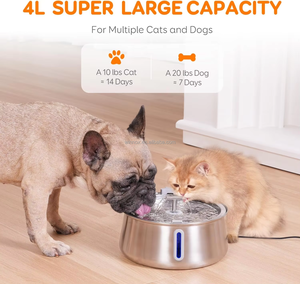 Bebedero Inteligente para Perros y Gatos, Gran <span class=keywords><strong>Venta</strong></span> 2026, Acero Inoxidable, Capacidad de 1.1 Gal/135oz/4L, El Mejor Bebedero para Gatos - Product Image 6
