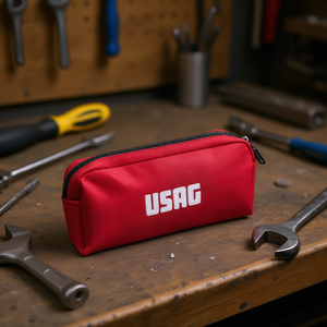 Estuche para herramientas Usag, organizador de almacenamiento con cremallera roja para herramientas y accesorios - Product Image 3