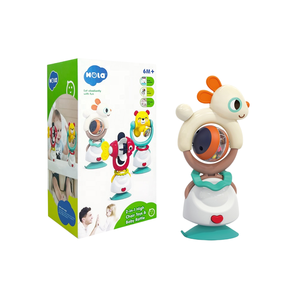 Hochets en plastique pour bébé 2 en 1 Eco Friendly Animal Silicone Teether Sucker Shaking Toys Wholesale Baby Hochets - Product Image 1