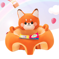 Canapé pour bébé, adorable canapé-lion pour bébé avec dossier, sécurité, mousse antidérapante, chaise longue pour tout-petit, pour salon, chambre à coucher