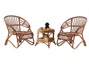 Silla de ratán de planta Vintage, silla de respaldo de ocio tejida a mano, silla tejida de ratán Natural para casa de familia, balcón - Product Image 4