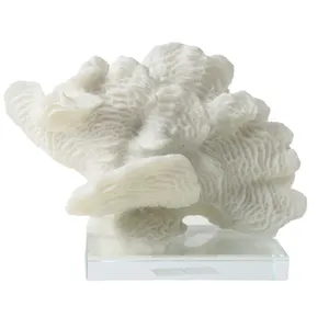 European Style Resin Crafts White Beauty Artificial Synthetic Coral Resin Coral For Home Decor