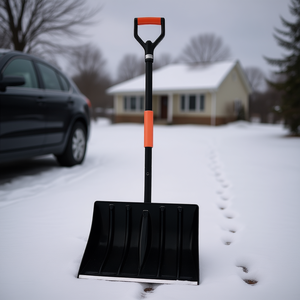 Pelle à neige avec lame en aluminium de 17 pouces, poignée en D, grande capacité, pour allée, jardin, voiture, outil de déneigement - Product Image 2