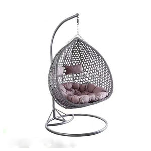 Fauteuil suspendu en rotin en forme d'œuf pour jardin, balançoire de patio en osier pour l'extérieur, vente en gros - Product Image 3