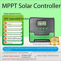 Contrôleur solaire MPPT/PWM avec écran LCD, batteries lithium/plomb-acide, universel automatique, puissance PV maximale de 23000 W, tension maximale de 480 V