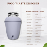 Broyeur de déchets alimentaires électrique domestique Javish, best-seller, moteur DC 1HP - Super silencieux, anti-blocage, en acier inoxydable, économe en énergie