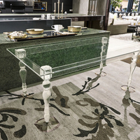 Moderne Acryl Clear Recta ngle Esstisch Wohn möbel für den Hotel gebrauch für Anlässe von Hochzeit gemacht
