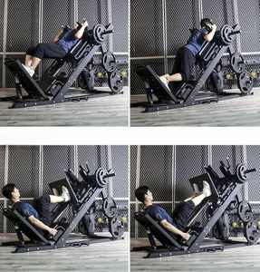 Máquina de Gimnasio Comercial Multifuncional Ecológica Negra al por Mayor, Equipo de Acero para Sentadillas, Piernas y Espalda con Pedales para Entrenamiento - Product Image 6