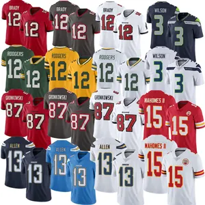 Promotie China Biljetten Jersey Warmte-Overdracht Afdrukken Groene Bay Packers Jersey Oem Service Micah Parsons Jersey