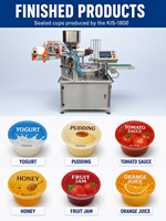 Machine de remplissage et de scellage de gobelets pour sauces (ketchup, mayonnaise), Scelleuse de gobelets pour sauces, Personnalisable