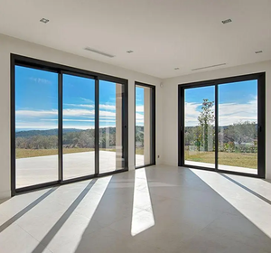 NFRC Portes patio résidentielles coulissantes en bois et aluminium à coupure thermique <span class=keywords><strong>Porte</strong></span> <span class=keywords><strong>coulissante</strong></span> intérieure en aluminium Portes coulissantes en verre - Product Image 3