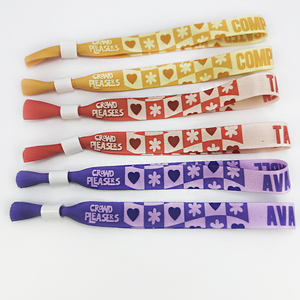 <span class=keywords><strong>Pulseras</strong></span> de tela satinada respetuosas con el medio ambiente personalizadas, <span class=keywords><strong>pulseras</strong></span> coloridas de fantasía para festivales y eventos, pulsera de pareja <span class=keywords><strong>totwoo</strong></span> a granel - Product Image 4