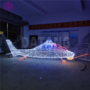 ไฟ LED รูปทรงเครื่องบิน สำหรับตกแต่งภายนอกอาคาร กันน้ำ เหมาะสำหรับสวน สนามหญ้า ตกแต่งวันคริสต์มาส และเทศกาลต่างๆ - Product Image 6
