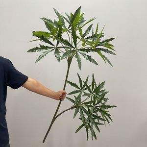 Plante artificielle en bois de paon Meng Jie, 125 cm, grande plante en pot, verdure décorative, utilisation intérieure et extérieure - Product Image 4