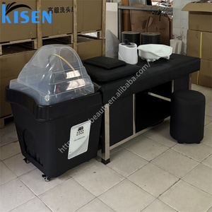 Table de massage et de lavage capillaire japonaise Kisen pour salon de coiffure, équipement de spa thaïlandais, lit de shampoing pour thérapie aquatique - Product Image 2