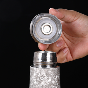 Bouteille isotherme en titane à double paroi <span class=keywords><strong>avec</strong></span> infuseur à thé, tasse à café filtrante, gourde thermique isolée sous vide 300ML - Product Image 5