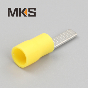 DBV Series 22-16 16-14 12-10 AWG Lưỡi Thiếc Tráng Phủ Cách Điện Trước/Cách Điện Vinyl Màu Đỏ Xanh Dương Vàng Thiết Bị Đầu Cuối Dây Uốn Phẳng - Product Image 4