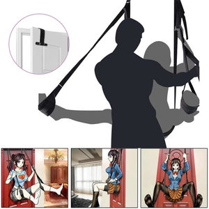 Columpio <span class=keywords><strong>sexual</strong></span> de puerta con asiento, correas de sujeción BDSM para muslos, ajustable, muebles de bondage sexy, juguetes para adultos para parejas - Product Image 4