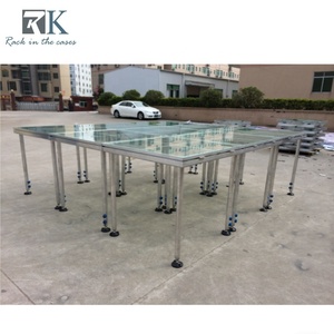 Aluminum Stage Portable Stage Equipment System Modular Glass Stage <b>Platform</b> for Wedding Concert Events - Product Image 4