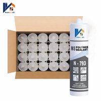 Scellant hybride MS, scellant de construction en polymère MS, scellant adhésif imperméable et résistant aux intempéries pour les joints de construction, OEM disponible