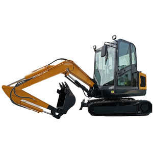Miniexcavadora hidráulica de ruedas Elorry de 2.5T, equipo de construcción compacto con control piloto - Product Image 3