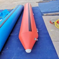 250x55Cm Durable 1.2mm PVC Gonflable Ponton Banane Tubes Bouée pour DIY Bateau Plate-Forme