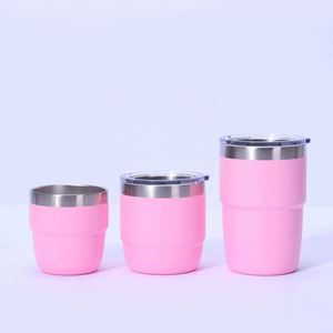 Vaso de Acero Inoxidable con Aislamiento al Vacío de Doble Pared con Tapa, Taza de Viaje de Diseño Moderno, Opciones Multicolores - Product Image 2