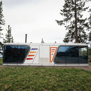 Mini Casa Capsula su Ruote, Insonorizzata, Prefabbricata in Acciaio, per Ufficio, Magazzino, <span class=keywords><strong>Palestra</strong></span> - Product Image 4