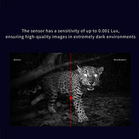 HENBAKER CY800-RL Optique de vision nocturne en alliage d'aluminium, grossissement 6X, objectif 75 mm, étanche, distance IR 400 m, vidéo 1440p