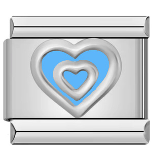 Módulo italiano DIY, pulsera de acero de titanio, gota de Color, aceite, doble patrón de amor, costura elástica, accesorios de acero inoxidable - Product Image 4