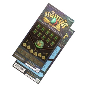 Billets de loterie à gratter personnalisables avec impression numérique, zone à gratter, thème, taille, couleur du papier et design - Product Image 6