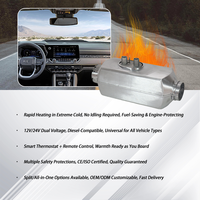 Chauffage de stationnement diesel certifié CE ISO KAIDA 5KW 12V/24V/220V avec thermostat intelligent et télécommande, nouveau modèle OEM