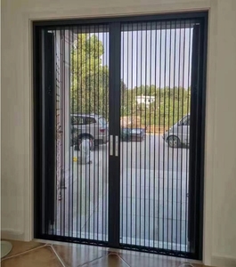 Cửa xếp <span class=keywords><strong>PVC</strong></span> chống thấm, khung nhôm hợp kim, vách ngăn trượt cho nhà bếp, cửa hàng làm đẹp, trung tâm thương mại, chống bụi - Product Image 3