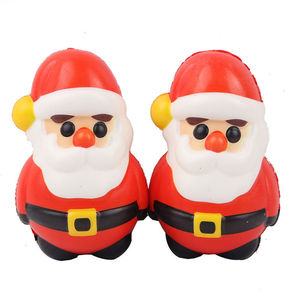 ACASA <span class=keywords><strong>ARTO</strong></span> Ornement de Noël en mousse souple PU en forme de Père Noël, balle anti-stress à presser, jouet de décompression, décoration pour enfants 11x7cm - Product Image 5