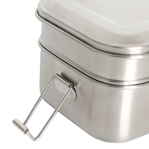 Custom Logo Leakproof 304 Stainless Steel Vacuum Thermos Bento Lunch Box with Three Compartments