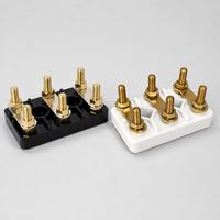 Bloque de Terminales para Motor ASHAN TB06212, Barra de Latón M5 de 56*36 mm, Tablero de Terminales para Motor Trifásico Industrial, Cableado de 5~10 AWG