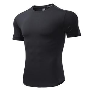 Di alta qualità su misura logo privato in Nylon Spandex sport Fitness <span class=keywords><strong>abbigliamento</strong></span> <span class=keywords><strong>uomo</strong></span> bianco <span class=keywords><strong>palestra</strong></span> t-shirt - Product Image 5