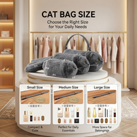 Bolso de Hombro de Gato Kawaii, Lindo Bolso de Gato de Peluche de Piel Sintética, Bolso Cruzado Novedoso, Venta al por Mayor, Logotipo Personalizado, Fábrica OEM