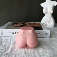 J122 Vente chaude Creative Décoration de La Maison À La Main Femmes Corps Fesse Silicone Moule Art DIY Sexy Ass Bougie Moule