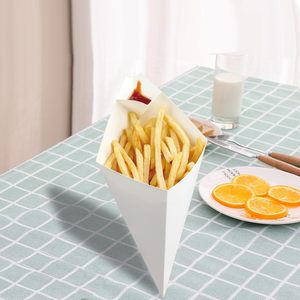 Caja de Papel para Papas Fritas con Logotipo Impreso en Cuatro Colores Personalizada, Ecológica, Biodegradable, Reciclable y Desechable - Product Image 3