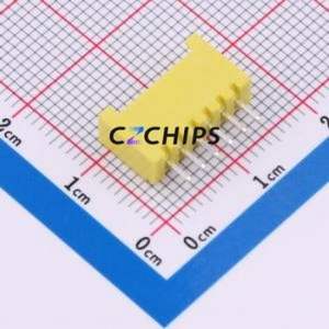 ZX-HY2.0-6PZZ-Y Wire-to-Board Pin Header Through hole Component (THT),P=2mm Connector 1x6P 2mm Through Hole HY - Product Image 2