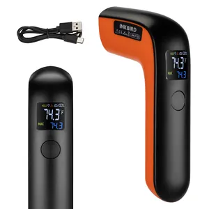 CE Rechargeable IR Thermomètre Numérique Température Gun INK-IFT02 Industrielle Sans contact Thermomètre avec Câble de Recharge