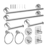 Ensembles de quincaillerie de bain YOTO Ensemble de salle de bain en acier inoxydable Porte-serviettes et étagères en or brossé Porte-serviettes de salle de bain conçu par OEM