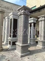 Nuevo Molde Cuadrado para Pilares Reazone RZSQ 2024, 50 cm x 20 Pulgadas, Molde de Plástico Resistente para Columnas, Molde para Hormigón, Construcción en Exteriores