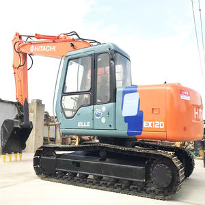 Excavadora de 12 toneladas Precio bajo y excelentes condiciones Excavadora Hitachi EX120 ZX120 usada - Product Image 1