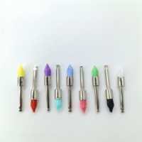 Ouwen Confezione da 100 Spazzolini Conici per Lucidatura Codificati per Colore, per Cliniche Dentali e Sbiancamento Cosmetico dei Denti