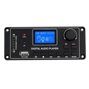 Profesional BT MP3 jugador Módulo Decodificador de Audio USB MP3 módulo LCD de matriz de puntos SD FM TDM-156