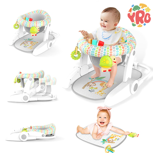 Yrb Baby Portable Babt Floor Sentado <span class=keywords><strong>Silla</strong></span> Asiento de bebé para niños pequeños Cena <span class=keywords><strong>Silla</strong></span> Seguridad Suave <span class=keywords><strong>Silla</strong></span> de piso infantil con <span class=keywords><strong>colgante</strong></span> de juguete - Product Image 1