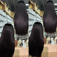 Perruque Bone Straight Originale Vietnamienne Double Drawn Goodluck, Cheveux Bruts, Sans Colle, Fournisseur en Gros en Dentelle HD